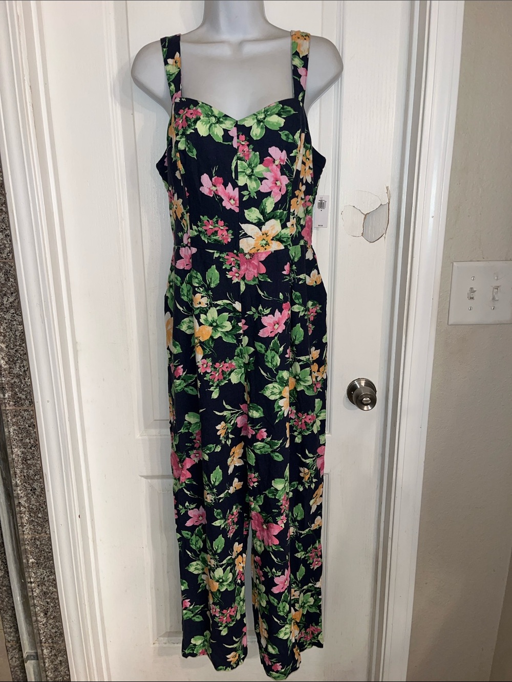 NWT old navy Fit & Flare Cami Jumpsuit - Picture 5 of 12